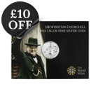 Pre-Owned 2015 Sir Winston Churchill £20 Silver Coin - Carded - VAT Free