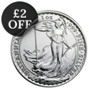Pre-Owned UK Queen Elizabeth II Britannia 1oz Silver Coin (2013 - 2023) - Mixed Dates - VAT Free