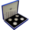 Pre-Owned 2003-2007 UK £1 Silver Proof 5 Coin Set - VAT Free