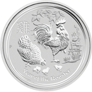 Pre-Owned 2017 Australian Lunar Rooster 1/2oz Silver Coin - VAT Free