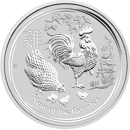 Pre-Owned 2017 Australian Lunar Rooster 1kg Silver Coin - VAT Free