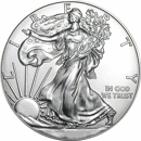Pre-Owned USA Eagle 1oz Silver Coin Type I and II - Mixed Dates