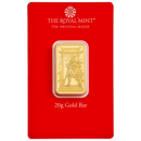 Pre-Owned Royal Mint Guan Gong 20g Gold Bar