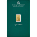 The Royal Mint Christmas Tree 1g Gold Bar
