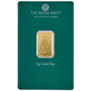 The Royal Mint Christmas Tree 5g Gold Bar