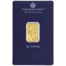 Pre-Owned The Royal Mint Britannia 'Best Wishes' 5g Gold Bar