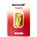 Metalor 50g Cast Gold Bar in CertiCard