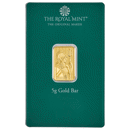 Pre-Owned The Royal Mint Britannia 'Merry Christmas' 5g Gold Bar