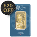 The Royal Mint Secure Britannia 1oz Gold Bar