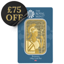 The Royal Mint Secure Britannia 100g Gold Bar