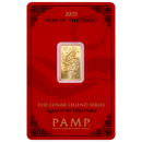 2025 PAMP Lunar Snake 5g Gold Bar