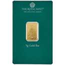 Pre-Owned The Royal Mint Christmas Tree 5g Gold Bar
