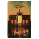 Pre-Owned 2026 Germania Mint Berlin Bear 1g Gold Bar