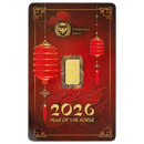 Pre-Owned 2026 Germania Mint Year of the Horse 1g Gold Bar