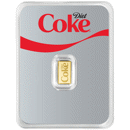 Diet Coke 1g Proof-Like Gold Bar