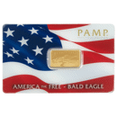 Pre-Owned PAMP America the Free Bald Eagle 5g Gold Bar