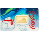 2026 PAMP Coca-Cola Polar Bear Holiday 5g Gold Bar