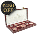 Pre-Owned 2002 UK Golden Jubilee Proof Gold Currency Coin Set