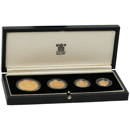 Pre-Owned 1989 UK 500th Anniversary Proof Sovereign Gold 4-Coin Set