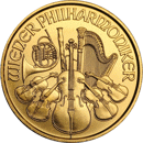 Pre-Owned Austrian Philharmonic 1/25oz Gold Coin - Mixed Dates