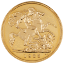 Pre-Owned 1985 UK Proof Design Half Sovereign Gold Coin