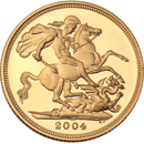 Pre-Owned 2004 UK Full Sovereign Proof Design Gold Coin