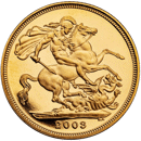 Pre-Owned 2003 UK Full Sovereign Proof Design Gold Coin