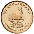Pre-Owned South African Krugerrand Proof Design 1/2oz Gold Coin - Mixed Dates