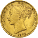 Pre-Owned 1883 Sydney Mint Victorian 'Shield' Full Sovereign Gold Coin