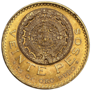 Pre-Owned 1959 Mexican 20 Peso Gold Coin