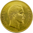 Pre-Owned French 1858 Napoleon III 100 Franc Gold Coin