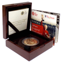 Pre-Owned 2016 UK 50th Anniversary 1966 World Cup Proof £5 Gold Coin
