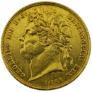 Pre-Owned 1821 George IV Laureate Head Full Sovereign