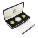 Pre-Owned 2000 UK Queen Mother Royal Birthday Gold and Silver 3-Coin Collection
