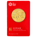 Pre-Owned 2016 UK Lunar Monkey 1oz Gold Coin - Carded