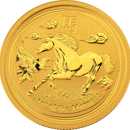 Pre-Owned 2014 Australian Lunar Horse 1/4oz Gold Coin