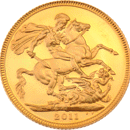 Pre-Owned 2011 UK Full Sovereign Proof Design Gold Coin