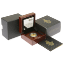 Pre-Owned 2018 UK Queen’s Beasts The Black Bull  Of Clarence 1/4oz Proof Gold Coin