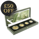 Pre-Owned 2003 UK Sovereign Proof Gold 4-Coin Collection