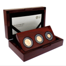 Pre-Owned 2019 UK Sovereign Proof Gold 3-Coin Set