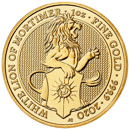 Pre-Owned 2020 UK Queen’s Beasts The White Lion of Mortimer 1oz Gold Coin