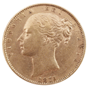 Pre-Owned 1871 London Mint DN.12 Victoria Young Head 'Shield' Full Sovereign Gold Coin