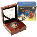 Pre-Owned 2019 UK Royal Mint Wallace and Gromit 50p Proof Gold Coin