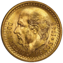 Pre-Owned 1945 Mexican Dos Y Medio Pesos Gold Coin