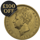 Pre-Owned 1830 UK George IV 'Bare Head' Full Sovereign Gold Coin
