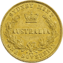 Pre-Owned 1867 'Australia' Full Sovereign Gold Coin