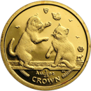 Pre-Owned 2004 Isle of Man Tonkinese Cat 1/5oz Gold Coin