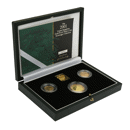 Pre-Owned 2001 UK Double, Full, and Half Sovereign Proof Gold 3-Coin Set