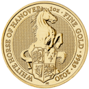 Pre-Owned 2020 UK Queen's Beasts The White Horse of Hanover 1oz Gold Coin