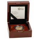 Pre-Owned UK 2017 Proof Piedfort Full Sovereign Gold Coin - Missing Outer Box